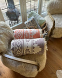 Fleece Throws ~  Maya Fleece Lined Cotton Throw